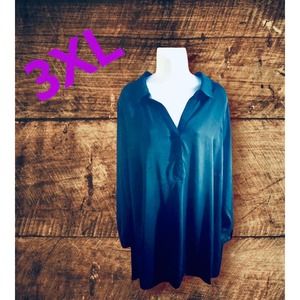 DR2 Long skeeve grern hi-lo tunic top (3XL)